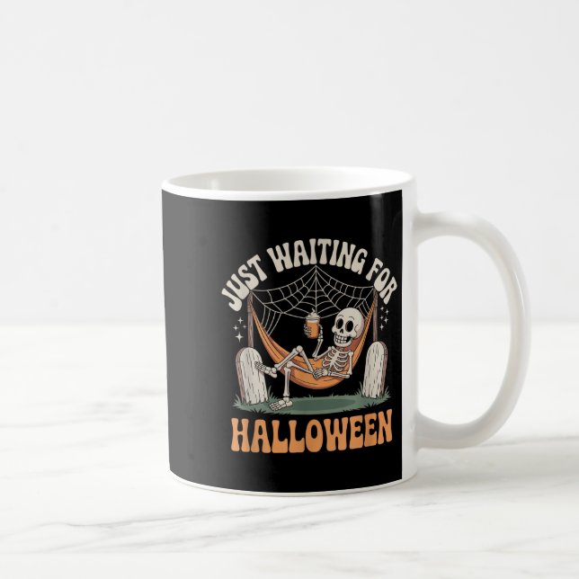Mug En Attente D'Halloween Skeleton Halloween Quot (Droite)