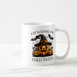 Mug En attente du Citrouille Éffrayant d'Halloween