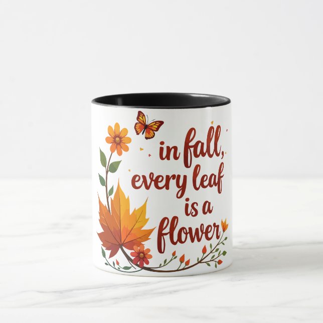 Mug "En automne, chaque feuille est une fleur" (Centre)