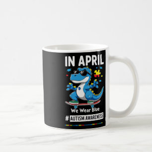 Mug En Avril Nous Portons Bleu Drôle De Dinosaure De S