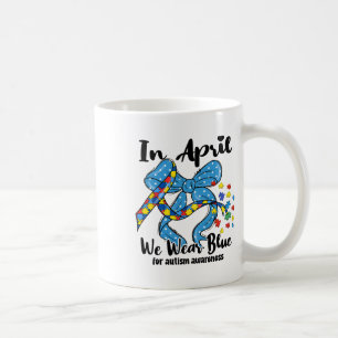 Mug En Avril Nous Portons Bleu Pour Sensibilisation su