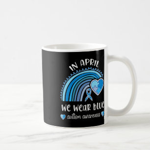 Mug En avril, nous portons du bleu Mois de la sensibil