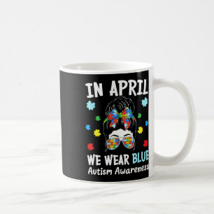 Mug En Avril Nous Portons Un Chignon Bleu Désordonné M