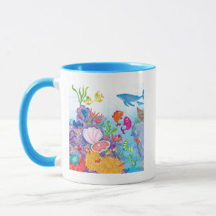 Mug En Bas Dans L'Océan