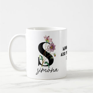 Mug En cas de doute Classique Violet Floral Personnali