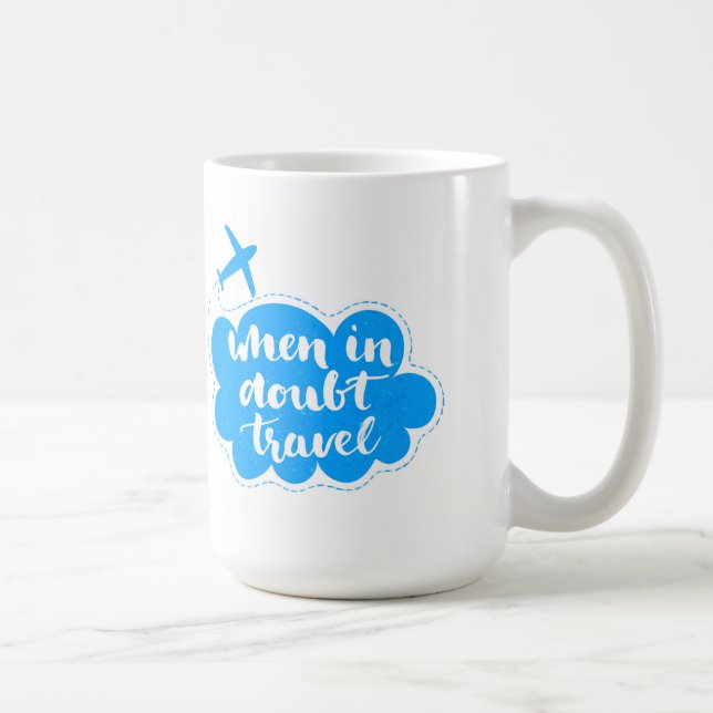 Mug En cas de doute nuage de voyage (Droite)