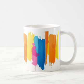 Mug en céramique à éclaboussure de couleur Abstrai