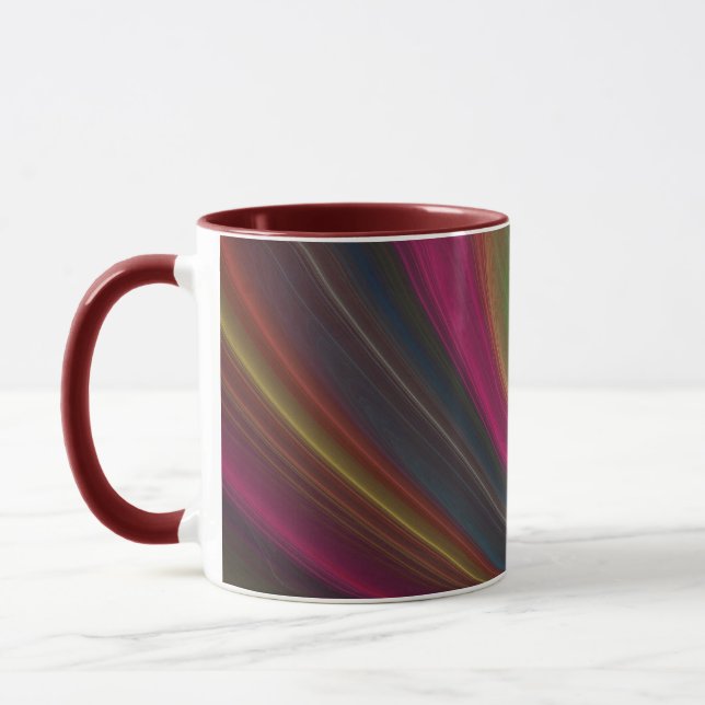Mug en céramique arc-en-ciel Abstrait (Gauche)