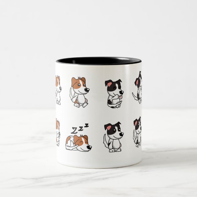 Mug en céramique au design de chien adorable (Centre)