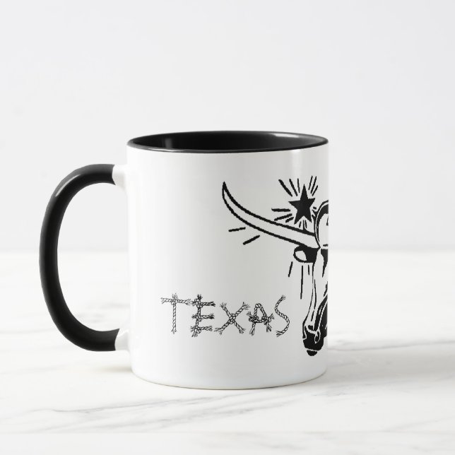 Mug en céramique Austin Texas Longhorn (Gauche)