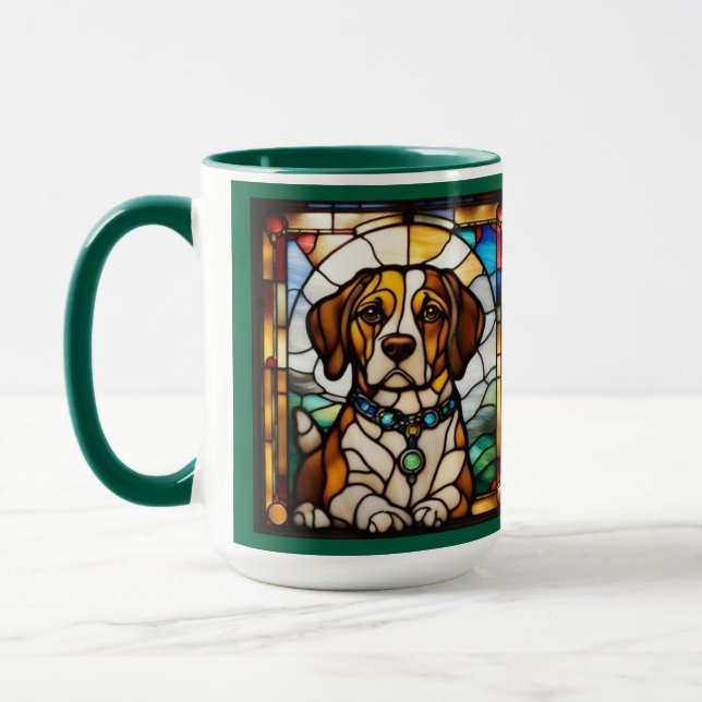 Mug en céramique Beagle mignon (Gauche)
