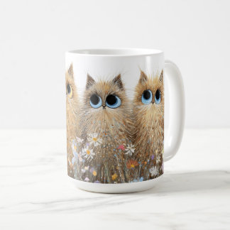 Mug en céramique - Chats et fleurs adorables et du