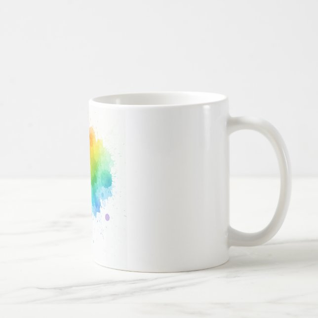 Mug en céramique couleur peinture Abstraite - Arti (Droite)