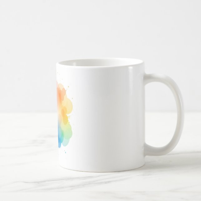 Mug en céramique couleur peinture Abstraite - Arti (Droite)