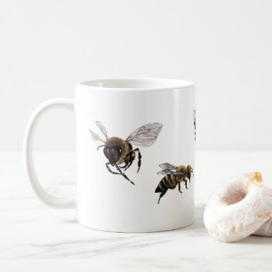 Mug en céramique d'abeille de miel