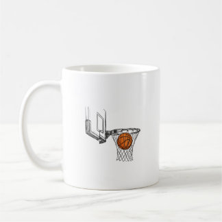 Mug en céramique de basket-ball artistique, cadeau