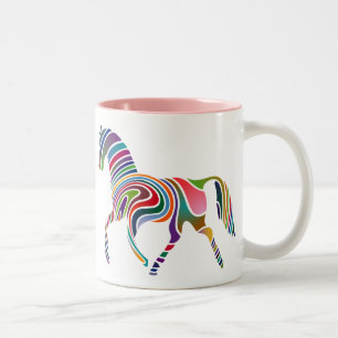 Mug en céramique de cheval avité