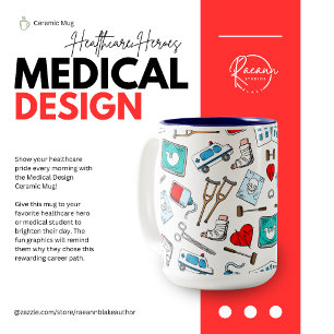 Mug en céramique de conception médicale