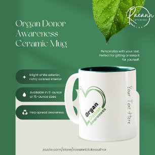 Mug en céramique de sensibilisation au don d'organ