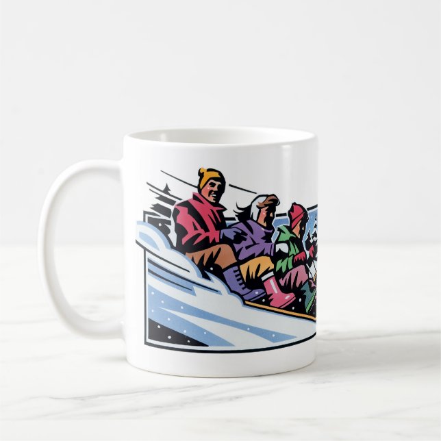 Mug en céramique d'hiver - Mug de cacao chaud conf (Gauche)