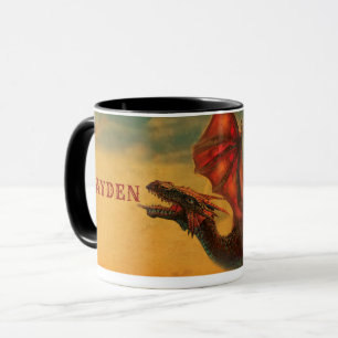Mug en céramique Dragon personnalisée