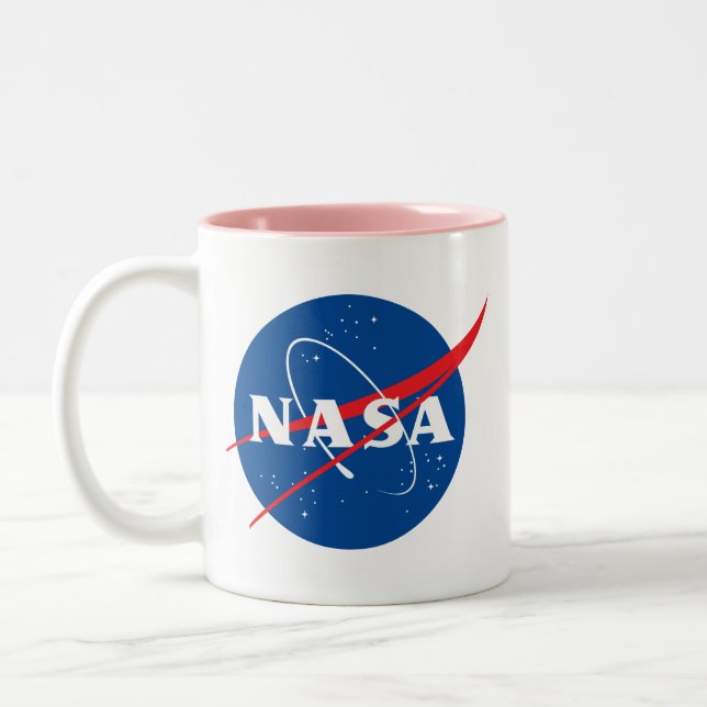 Mug en céramique Horizon Pink Trim Icone NASA (Gauche)