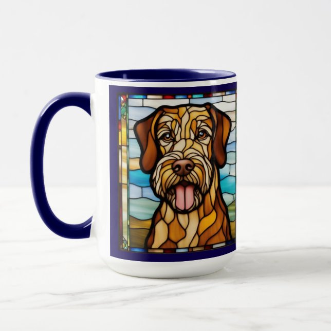 Mug en céramique mignon Airedale (Gauche)