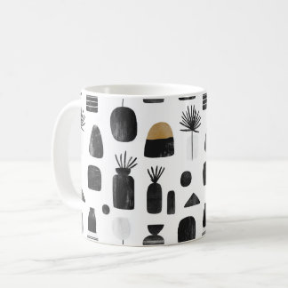 Mug en céramique minimaliste moderne avec Geometri