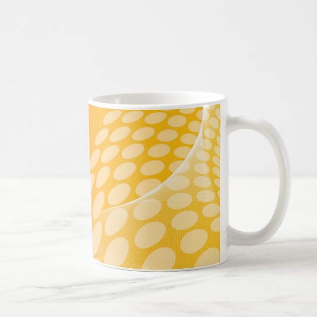 mug en céramique orange abstrait par Vectorportal  (Droite)