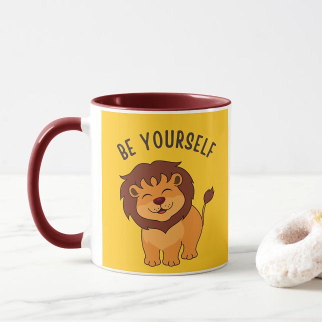 Mug en céramique personnalisée (Avec donut)