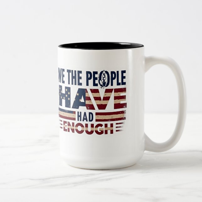 Mug en céramique personnalisée avec Emblème améric (Droit)