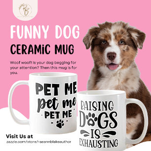 Mug en céramique "Pet Me" Amoureux de les chiens