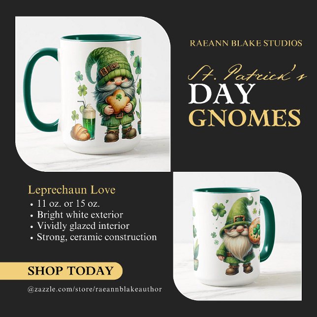 Mug en céramique pour la Saint-Patrick (Créateur téléchargé)