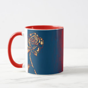 Mug en céramique Rose Abstrait