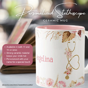 Mug en céramique Stethoscope personnalisé
