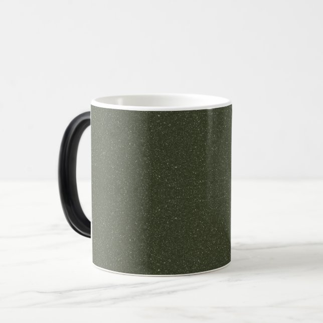 Mug en céramique vert mousse texturé - personnalis (Devant gauche)