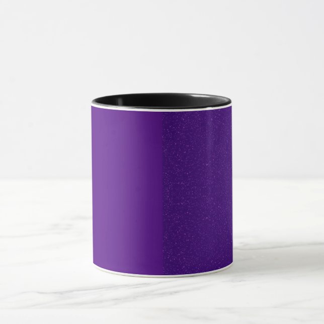 Mug en céramique violet à texture fractionnée - pe (Centre)