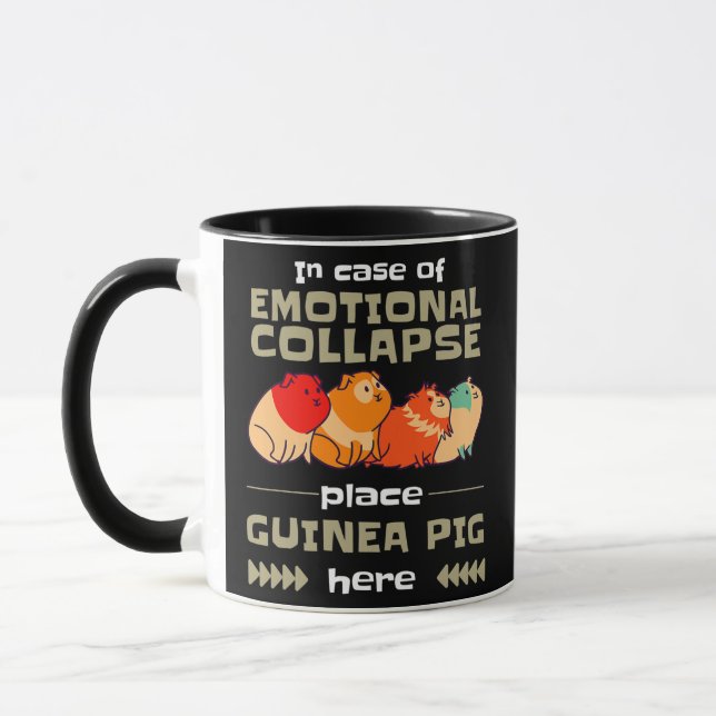 Mug En Coque De L'Effondrement Émotionnel Animal Guiné (Gauche)