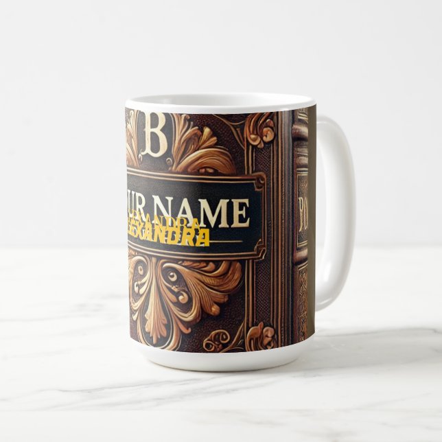MUG EN CUIR ANTIQUE (Devant droit)