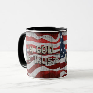 Mug En Dieu, nous faisons confiance à Rustic Barque Am