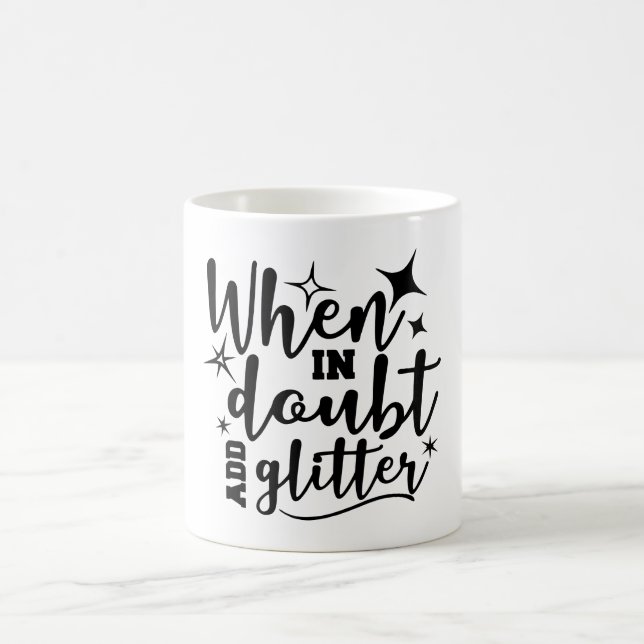 Mug En Doute, ajouter de la purée de café Parties scin (Centre)