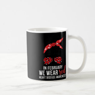 Mug En février, nous portons du rouge pour la sensibil