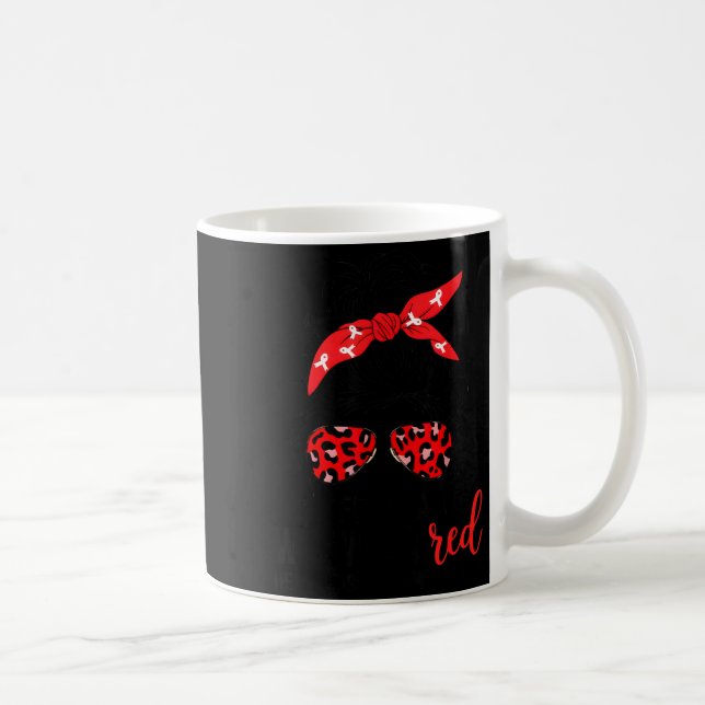 Mug En février, nous portons du rouge - Sensibilisatio (Droite)