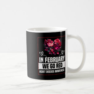 Mug En Février, Nous Portons Le Rouge Pour Les Cherche