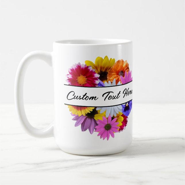 Mug En fleur - Fleur à éclats ronds (Gauche)