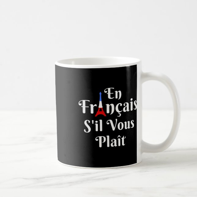 Mug En Français S'il Vous Plaît - Professeur de França (Droite)