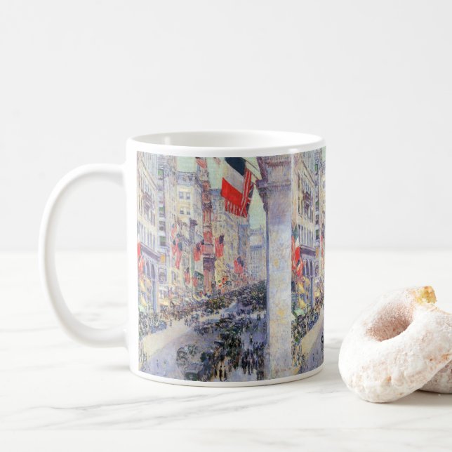 Mug En haut de l'avenue de la 34ème rue, mai 1917 par  (Avec donut)
