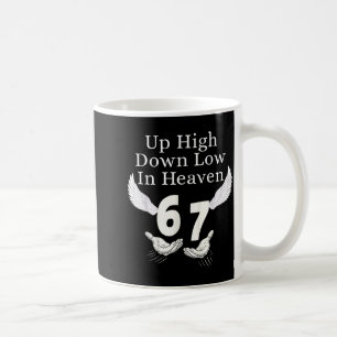 Mug En Haut En Bas Au Ciel 67 Mains Mème 6 7 Drôle