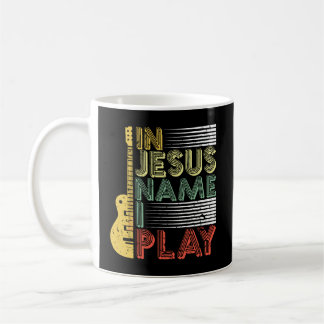 Mug En Jésus Nom Je Joue Guitare Chrétien Amant Musiqu