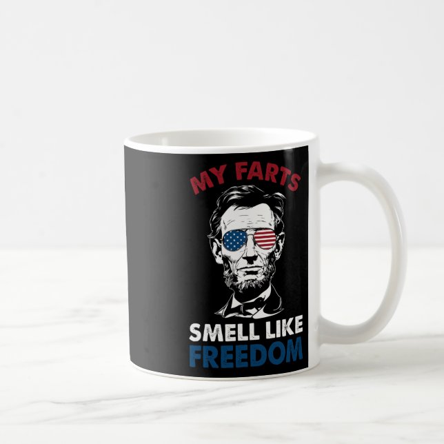 Mug En Juillet Mes Farts Sentent Comme Liberté Abraham (Droite)